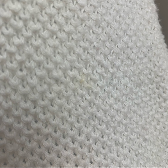 Loft Sweater Ivory White Open Cable Knit - Picture 6 of 11